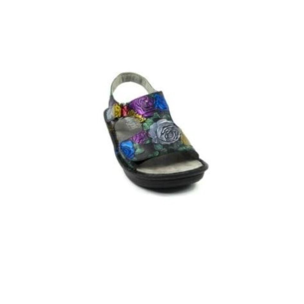 Alegria Leather Embossed Sandals - Viki "WorkWomanShip" US 6-6.5